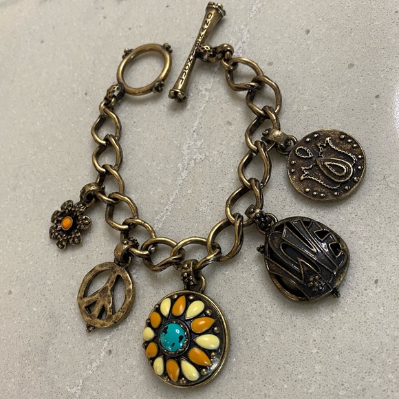 Vintage Lucky Brand Boho charm bracelet - Picture 4 of 4